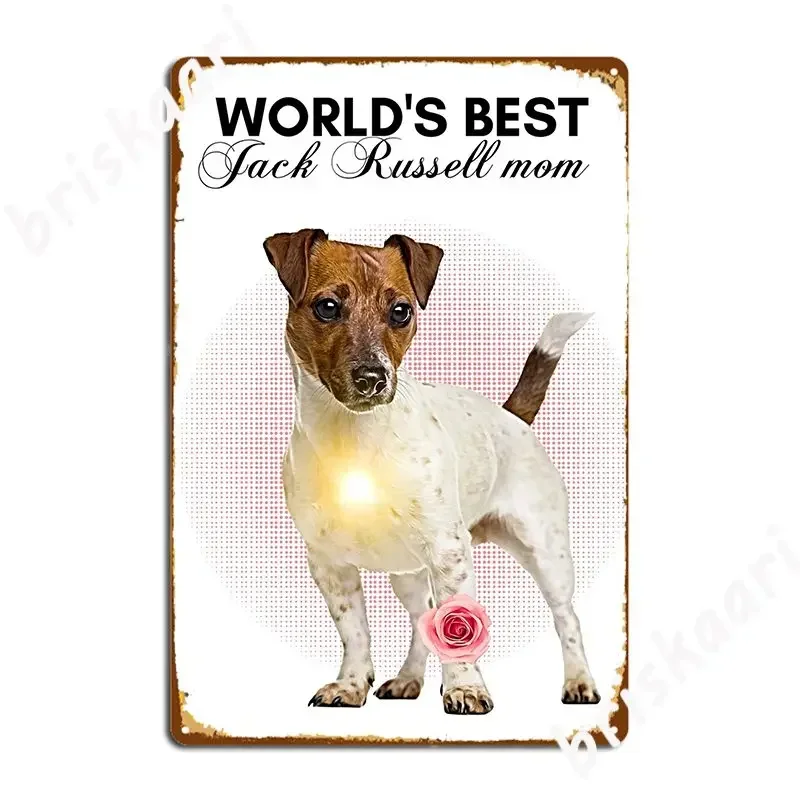 Best Jack Russell Mom Poster Metal Plaque Wall Mural Mural Wall Decor Create Tin Sign Poster