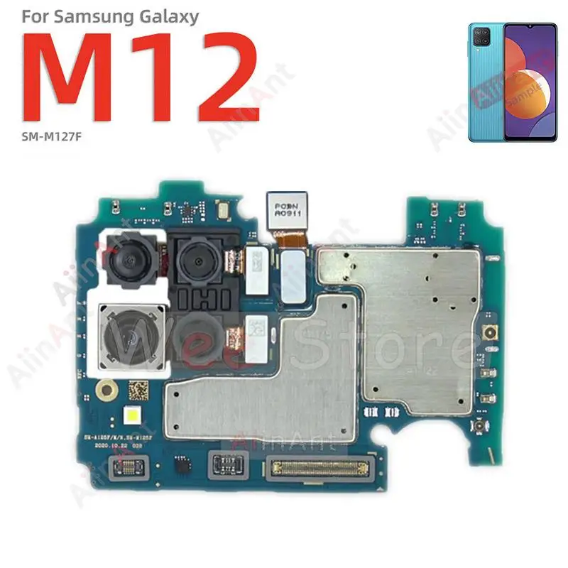 AiinAnt posteriore anteriore piccolo ampio Macro profondità cavo flessibile della fotocamera posteriore principale per Samsung Galaxy M12 M11 M115F