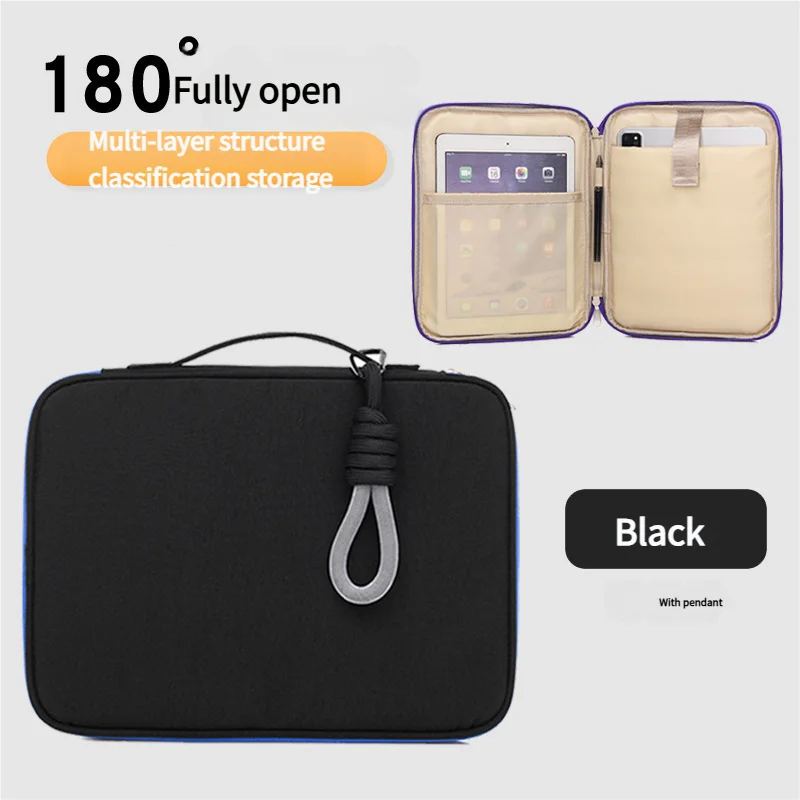 حافظة كمبيوتر محمول مقاس 11-16 بوصة حافظة عالمية مقاومة للصدمات ومقاومة للماء بزاوية 180 درجة لأجهزة MacBook iPad Air Pro Dell HP Lenovo Tablets