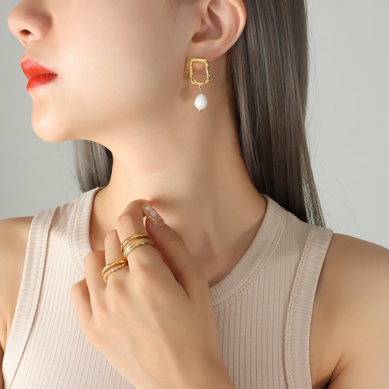 

CINSY Jewelry Stainless Steel Earrings Jewelry For Women Kolczyki Brincos Piercing Christmas Aretes Earrings For Women Pendiente