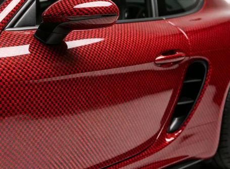 3K 200gsm 2x2 Red and Blue Kevlar & Carbon Fiber Mixed Fabric Twill 20' / 50cm Aramid Fiber Hybrid Carbon Kevlar Cloth