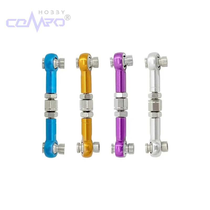 

2pcs CNC Machined Aluminium Alloy Steering Rod RC Linkage Servo Rod Replacement accessory for HSP 94111 / 94188 RC Car upgrade
