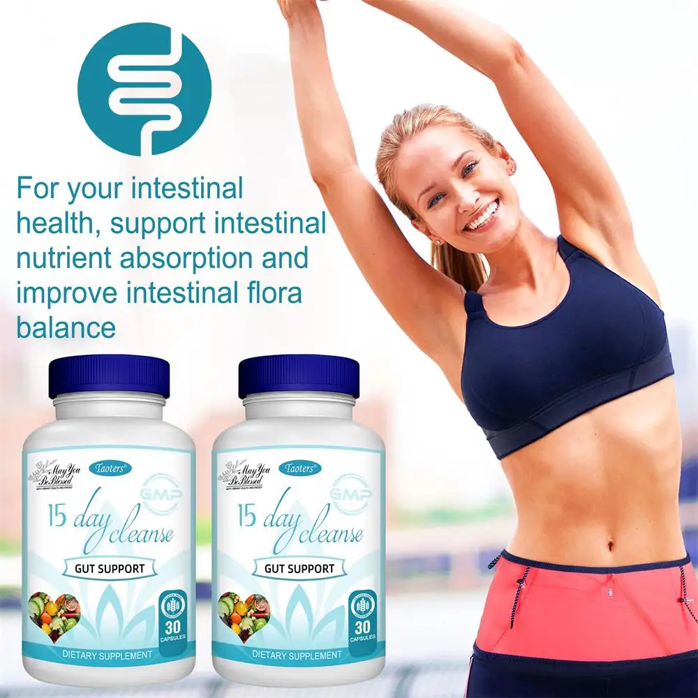 15-day Intestinal Cleansing and Detoxifying Capsules, Targeting The Overall Colon, Digestive Regulation, and Intestinal Health