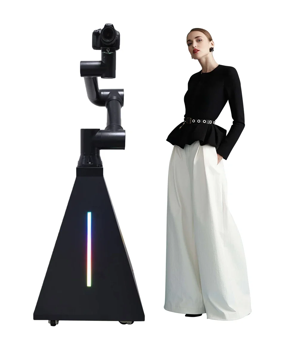 المصور Glambot صور بوث التلقائي آلة الذراع الروبوتية ca ميرا تصوير الفيديو ماجيك روبوت لأحداث الزفاف