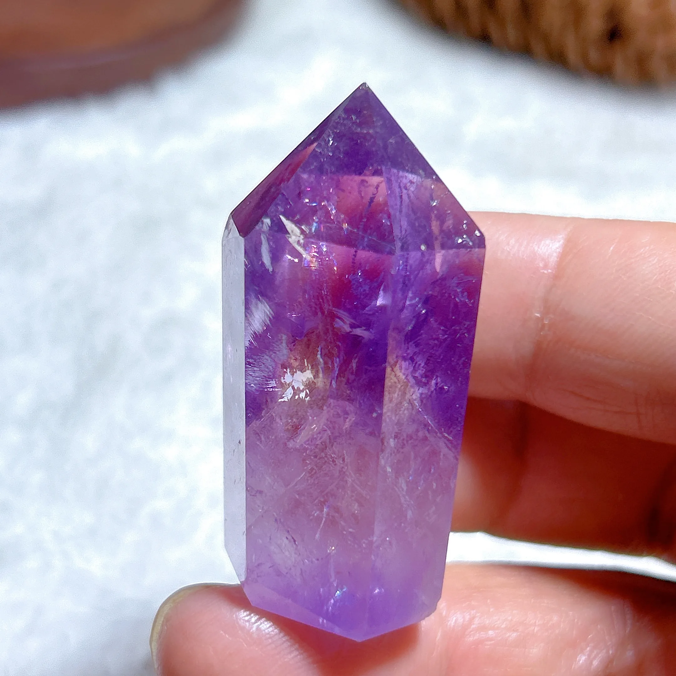 

High Quality Natural Crystals Ametrine Amethyst Tower Point Rainbow Healing Gemstones Mineral Energy Home Decorations Gift