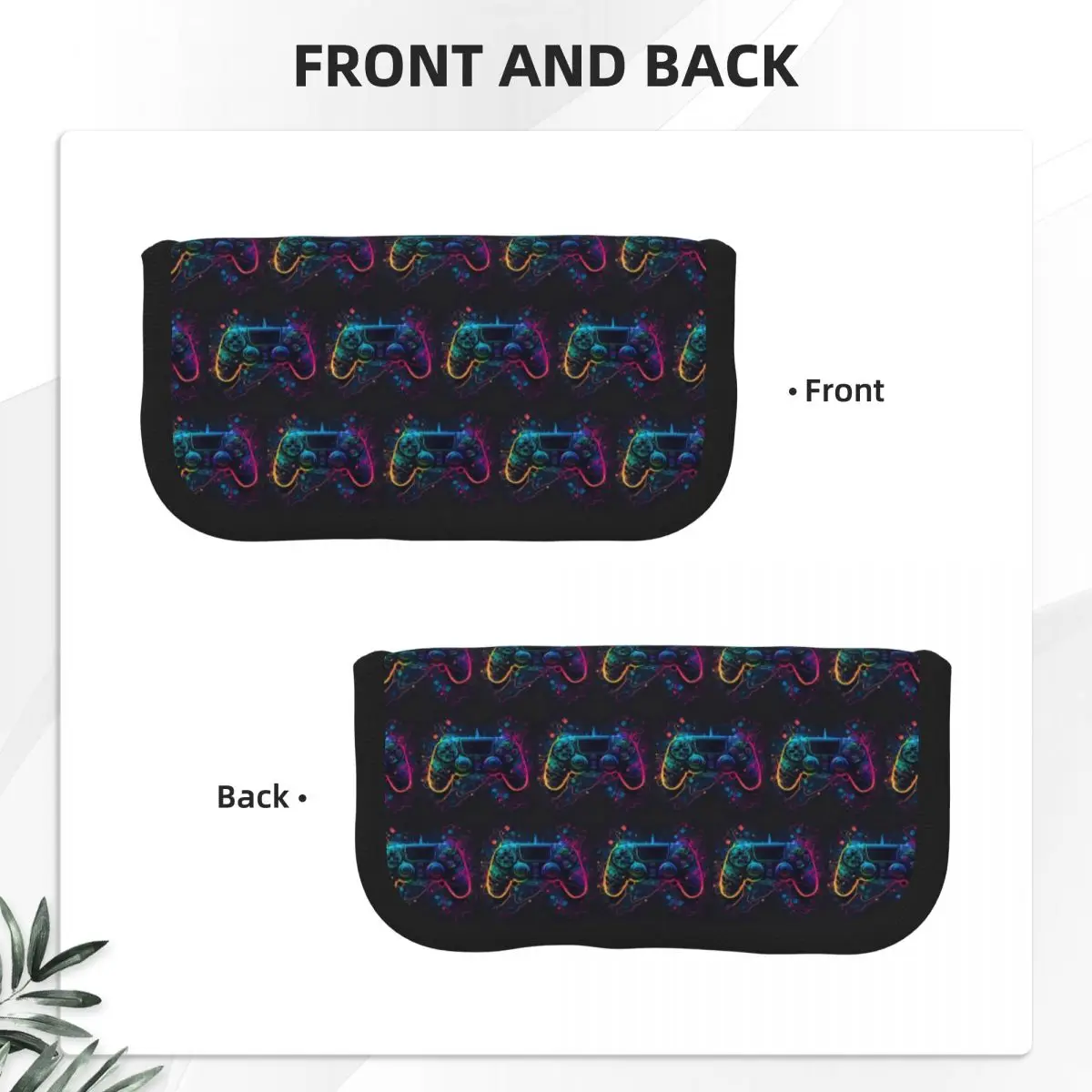 Neon Light Game Controller Gamepad Pencil Cases for Student Gifts Pen Box Pencil Bag Big Capacity Pencil Pouch Pen Holder