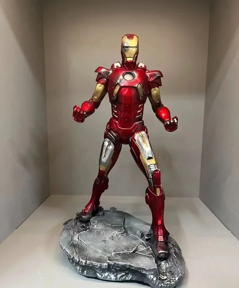 

32cm Avengers Marvel Iron Man Mk7 Character Model Surrounding Resin Statue Home Decoration Accessories Creative Gifts Toy Gifts