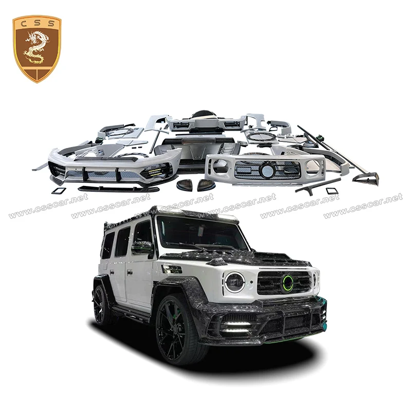 Car Tuning Carbon Fiber Front Engine Hood Bonnet Rearview Mirror Cover For Benz G Class W464 2018-2022 MSY.P920 Limited Edition