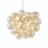 Nordic Balloon Bubble Lighting Boy Children's Bedroom Chandelier Living Room Model Restaurant Creative Ash Glass Lamp