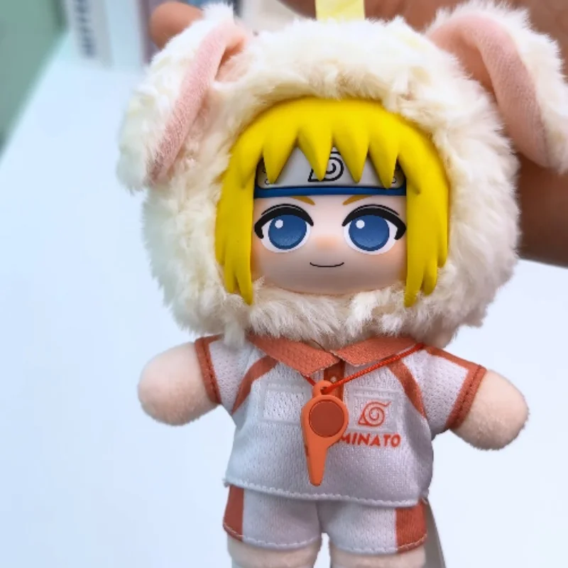 Original Eaki Naruto Shippuden Football Showdown Series Vinyl Face Blind Box Plush Pendant Ornaments Figures Collect  Gifts
