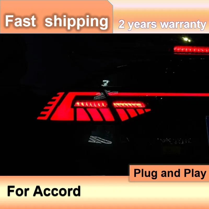 

Автомобильные аксессуары для Honda Accord Задний фонарь 2023-2024 Accord 11th Задний фонарь Accord X Задний DRL Противотуманный тормозной сигнал заднего хода