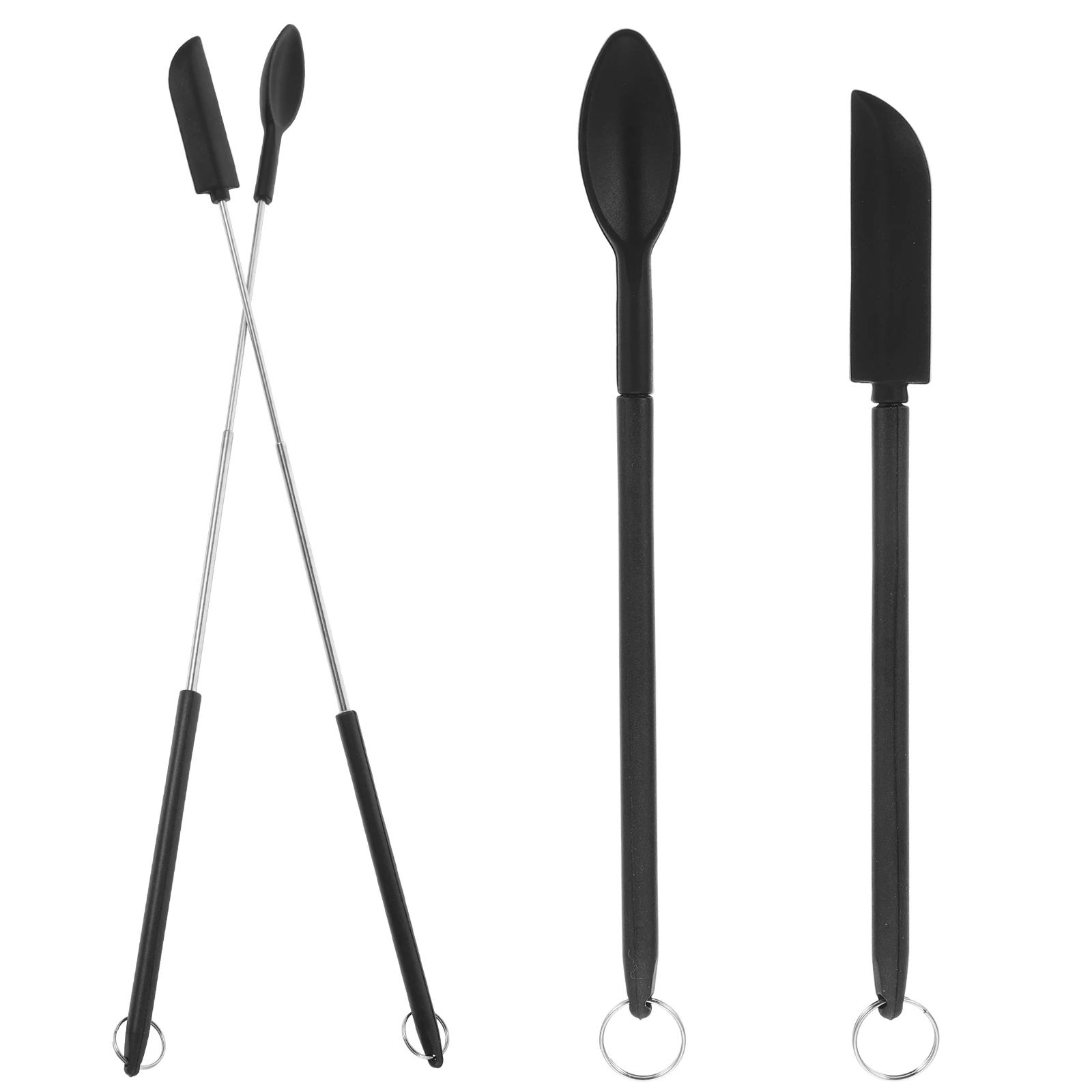 

Silicone Spatula Mini Scoop Small Spatulas Lightweight Portable Kitchen Jar Tool Sauce Scraper Practical