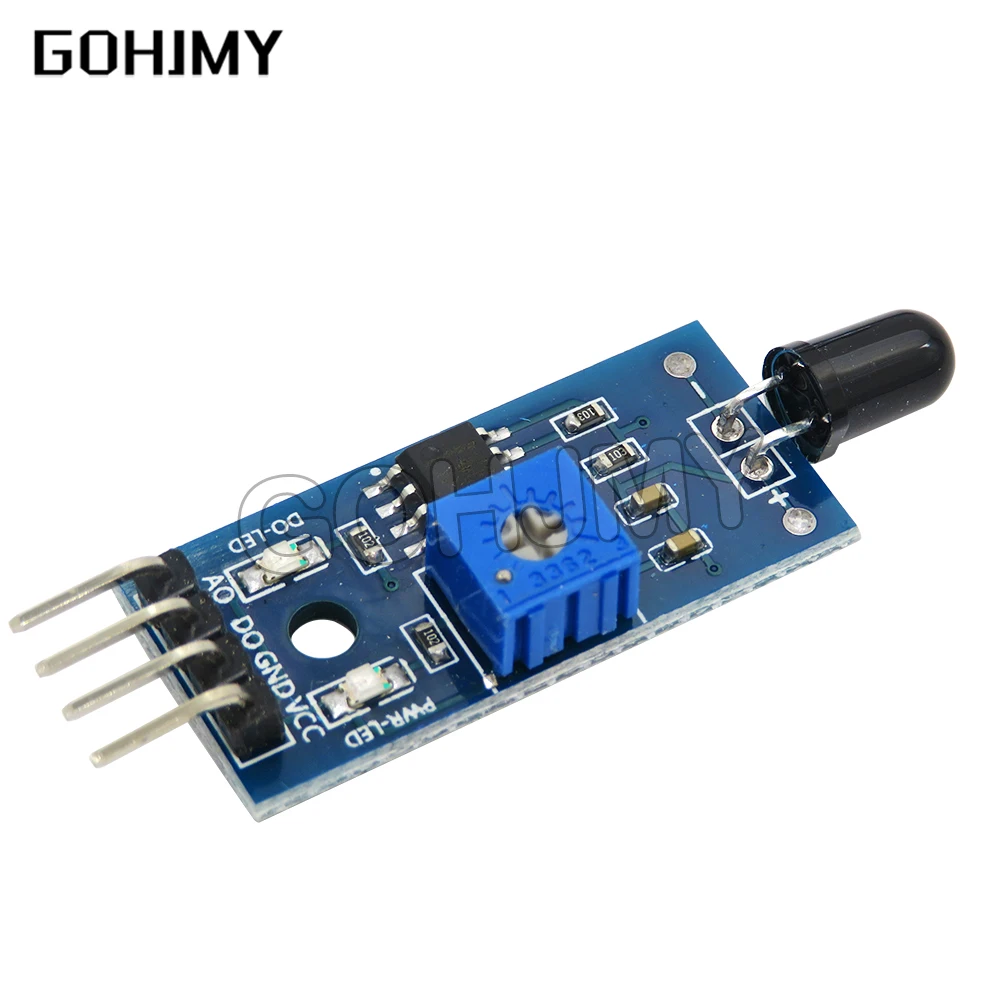 1PCS IR Infrared 3 Wire Flame Detection Sensor Module IR Flame Detector Smartsense Board Diy Kit