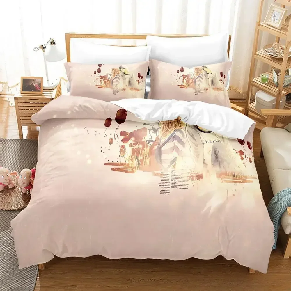 

AO HARU RIDE Bedding Set Single Twin Full Queen King Size Bed Set Adult Kid Bedroom Duvetcover Sets 3D Print Anime Bed Sheet Set