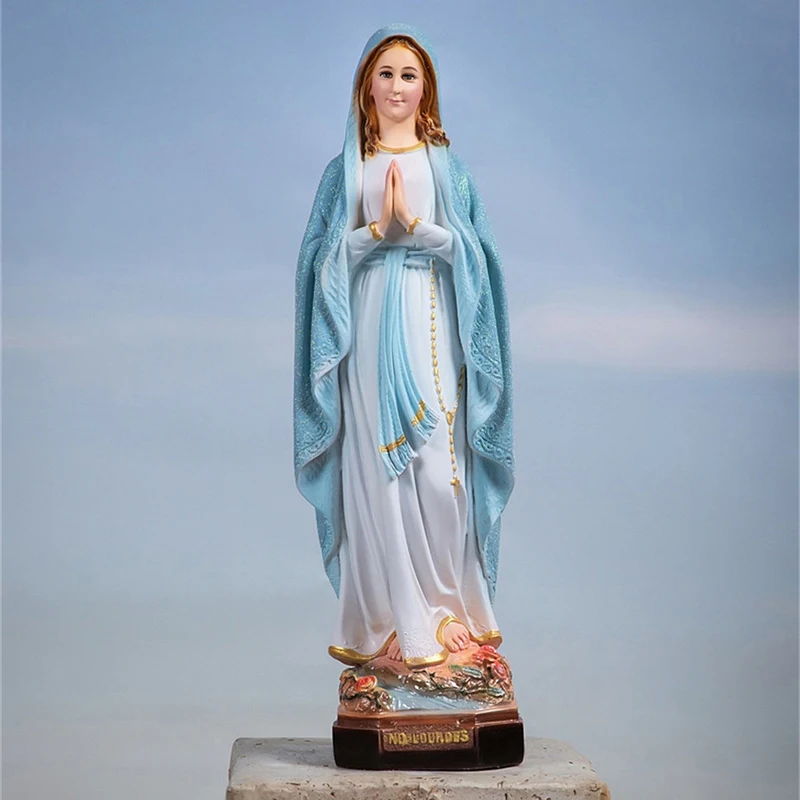 St. Bernadette of Lourdes Resin statue,Catholic Virgin Figurine sculpture Ornaments home decoration Arts Easter Christmas gifts