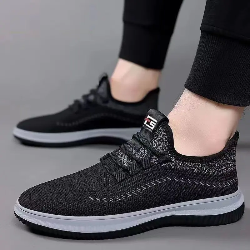 Leisure Heren Mesh Ademende Sport Oversized Comfortabele Mesh Schoenen 2024 Zomer Nieuwe Trendy Mesh Schoenen Heren Schoenen