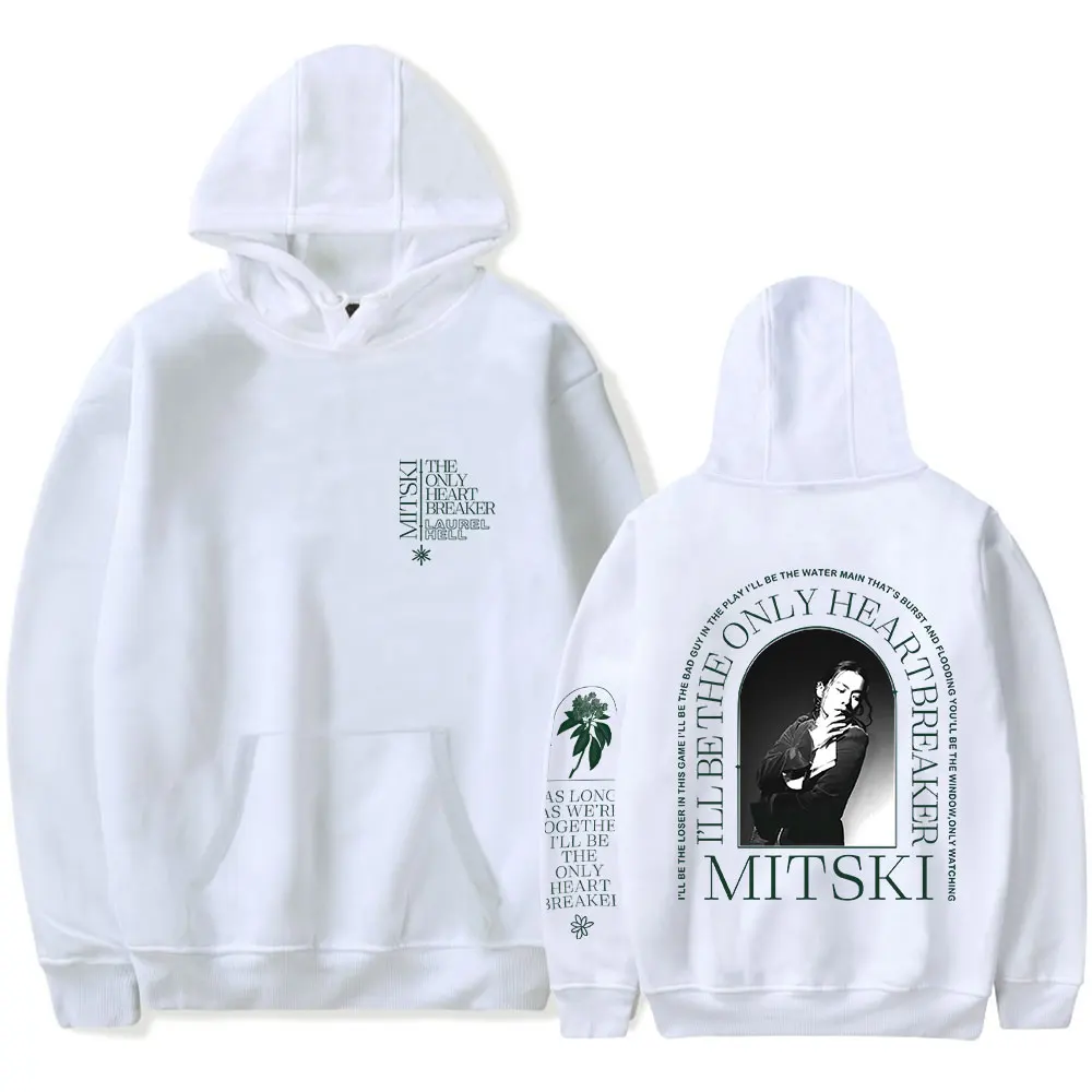 Mitski Miyawaki Merch The Only Heartbreaker 후드, 새로운 앨범 스웻셔츠, 여성 남성 패션 캐주얼 긴팔 티셔츠