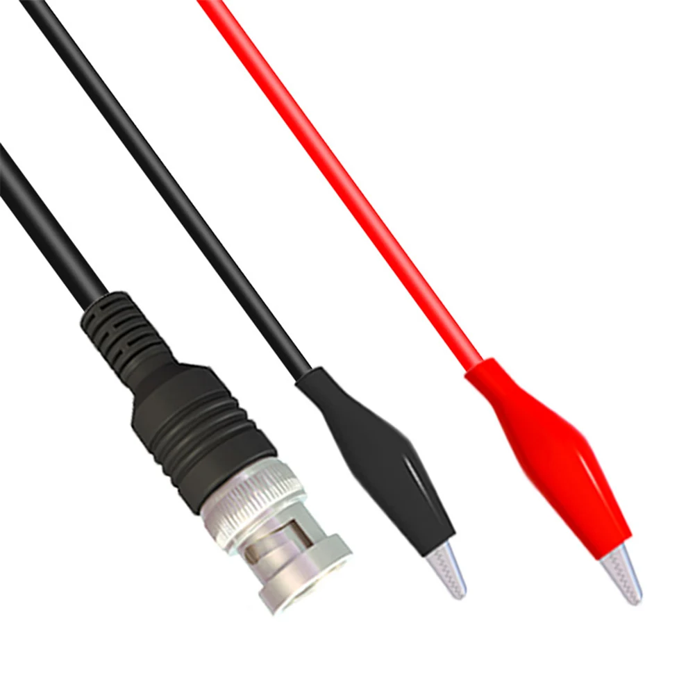 Oscilloscope Probes Crocodile Clips Cable Testing Equipment 5A Rated Current Soft Red And Black Leads 40mm Crocodile Clips