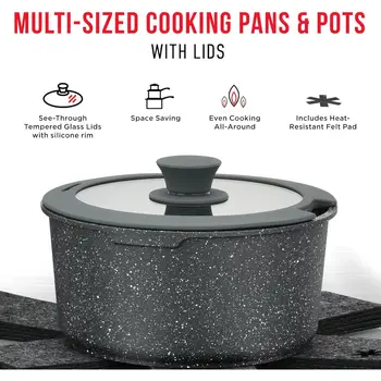12 best sales Conjunto de utensílios de cozinha em granito - №9
