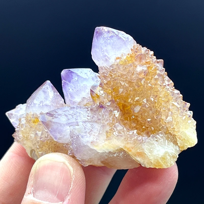 100% Natural South African Amethyst Cactus Quartz Crystal Cluster Gemstones and Crystal Healing Crystal Quartz Gemstones