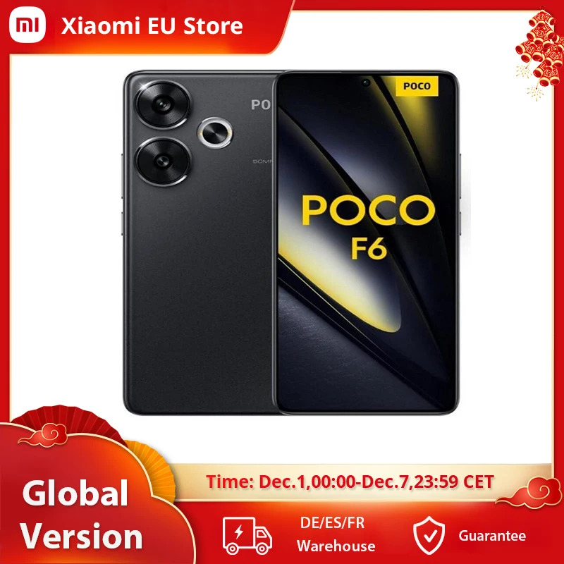 Global Version POCO F6 5G Smartphone NFC Snapdragon®8s Gen 3 120Hz 90W Turbo Charging 5000mAh Battary