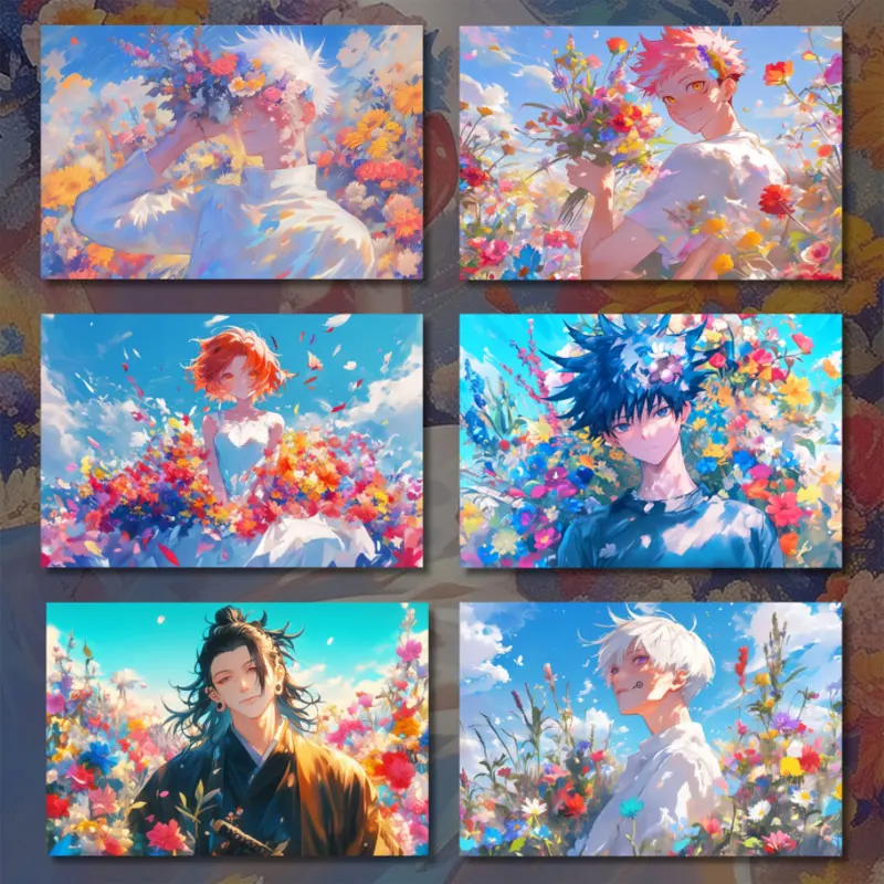 2025 estuche más nuevo al por mayor Bling Culture Jujutsu Kaisen tarjeta de papel de colores comercio Global Anime Gojo Nanami ACG TCG regalo de pasatiempos