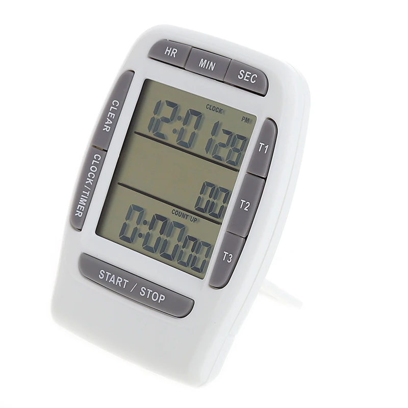 2024 New Digital LCD Multi-Channel Timer CountDown Laboratory 3 Channel Timers 99 Hours