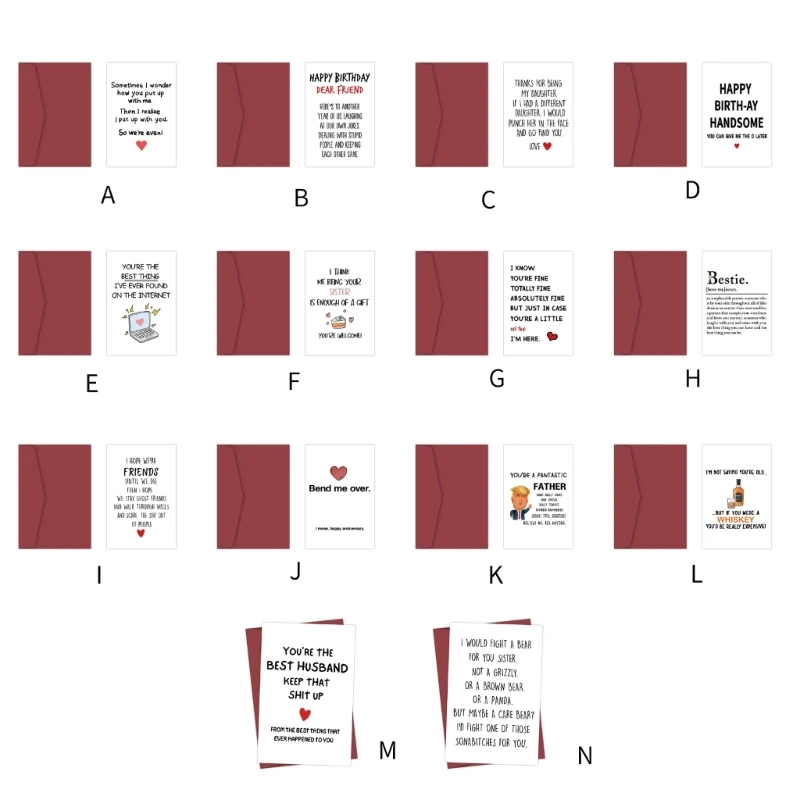 1 комплект, забавная открытка на день рождения с конвертом, поздравительная открытка, подарок на день рождения для вечеринок по