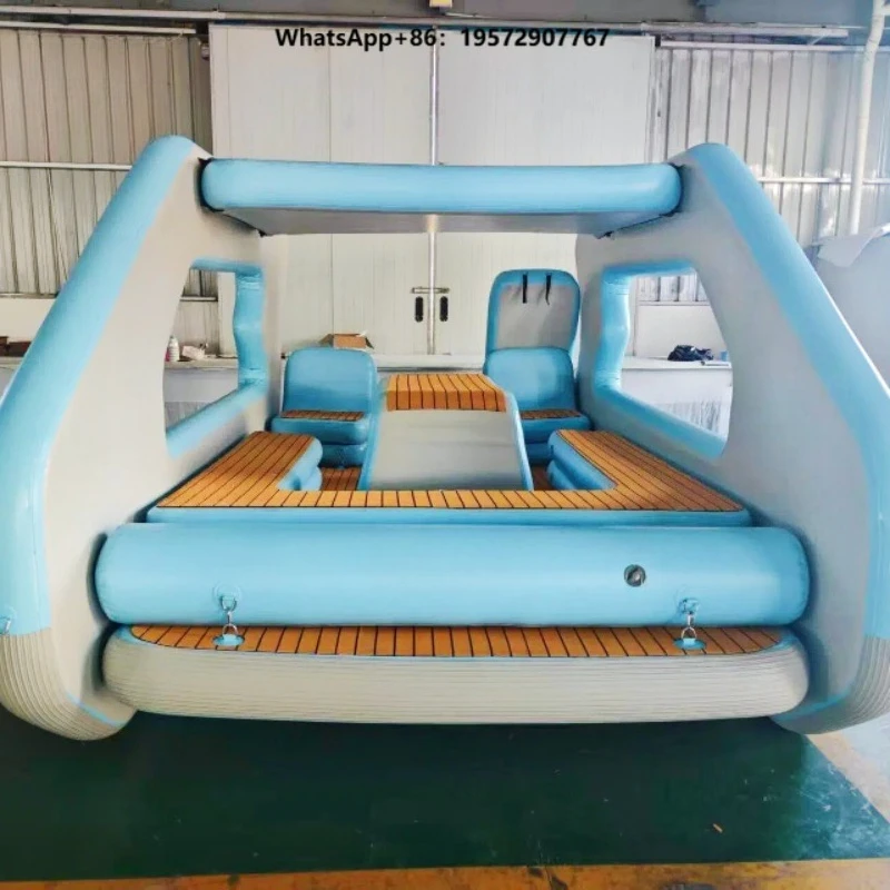 Factory Stock Immediate Delivery High Quality Inflatable Boat Yacht 500kg Capacity Water Amusement