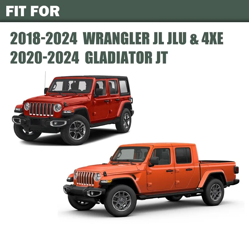 For Jeep Wrangler JL 4XE Gladiator JT 2018-2025 Gas Pedal& Brake Pedal& Dead Pedal Accelerator Pedal Brake Rest Pedal