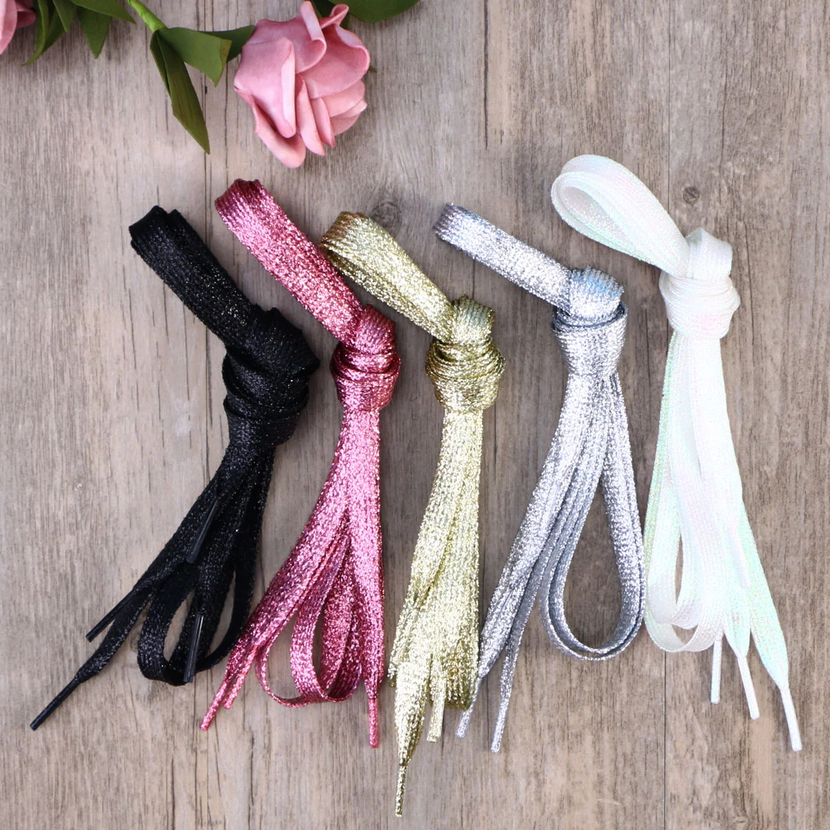 Sneaker Strap 11m Flat Glitter Sneakerslace ReplacementLaces Colored Flat Sneakerslace Replacementstring Bootlaces for