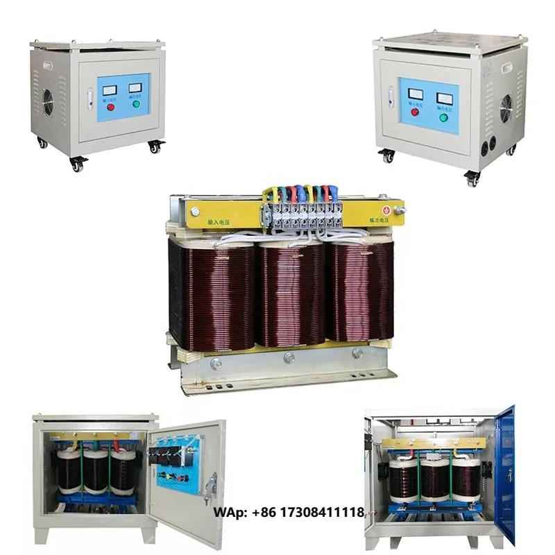 Factory Price 3 Phase 460v 440v 415v 400v 380v to 230v 220v 200v Step Down Transformer