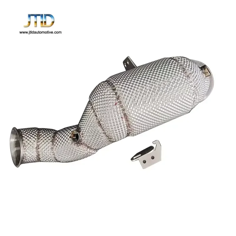 JTLD Performance Racing Car Exhaust Catless Downpipes for Mercedes-Benz GLC250 4MATIC Petrol 2016 LHD 304 Stainless Steel