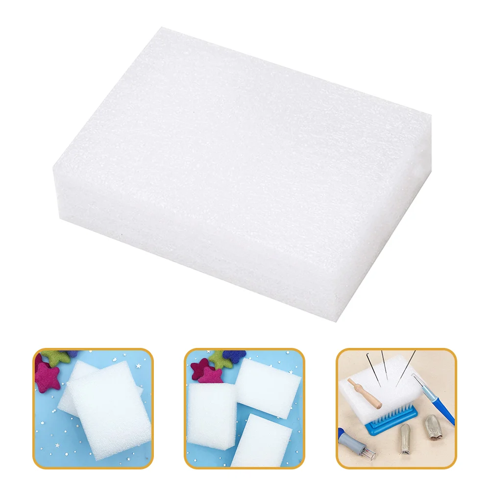 

6 Pcs Wool Felting Foams Cushions Kit Square Thickened Mat Felt Work Pin Cushion Bulk Flat Panel Lightweight Reusable No