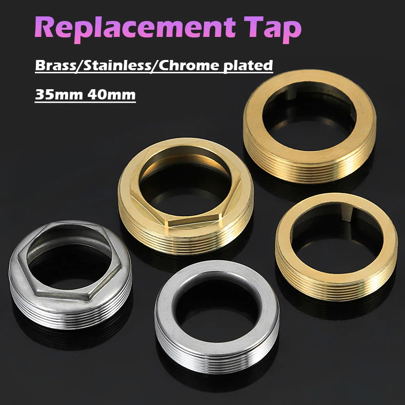 Peijian 35mm 40mm Tap Faucet Valves Ceramic Decorative Cover Press Caps Brass/stainless/chrome Plated