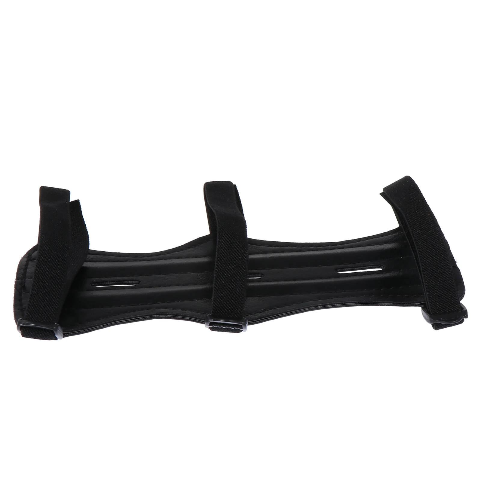 Protector de brazo de tiro con arco protección de cuero de vaca brazalete de antebrazo ajustable montar caza arco guardabrazos manga tradicional elástico práctico