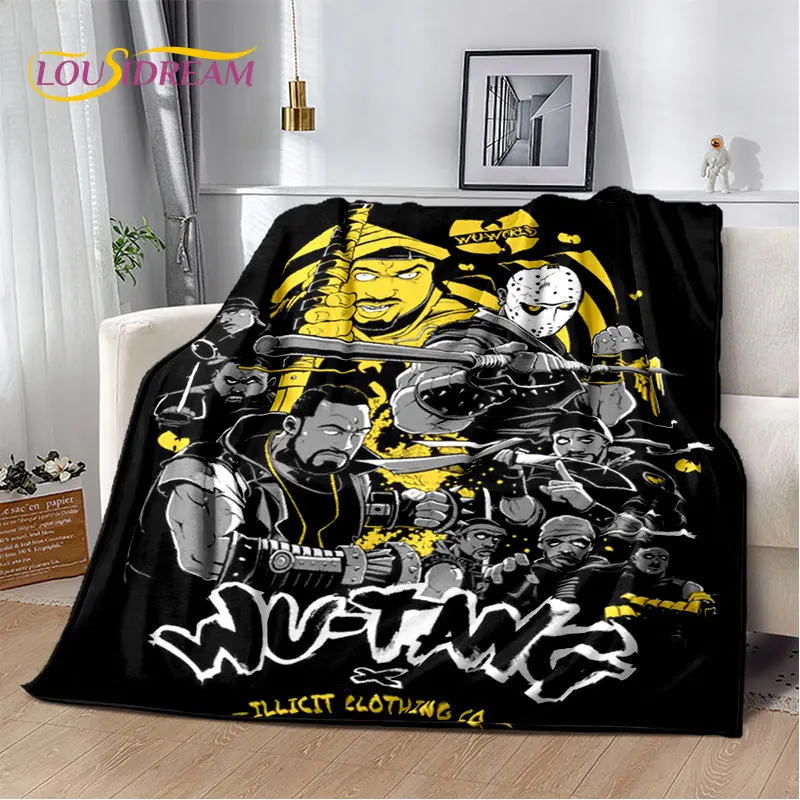 Wu T-TANG Clans Series Sign Soft Plush Blanket,Flannel Blanket Throw Blanket for Living Room Bedroom Bed Sofa Picnic Cover Kids