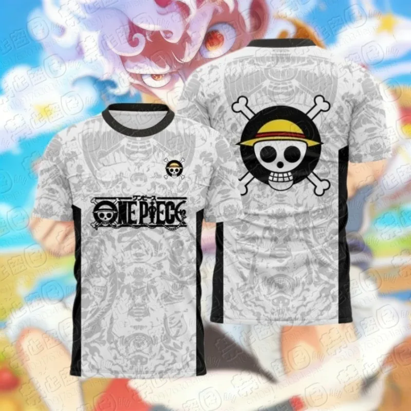 2026 One Piece Luffy Fußballtrikot T-Shirt Kinder Fußball Spezialtrikot Herren/Damen Schnelltrocknend Atmungsaktives Sweatshirt