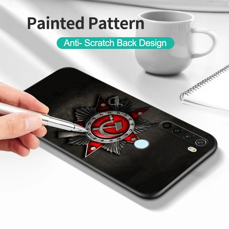 For xiaomi Redmi Note 8T Case For xiaomi Redmi Note 8 2021 Case Redmi NOTE 8 Cover T black tpu case love russian flag words