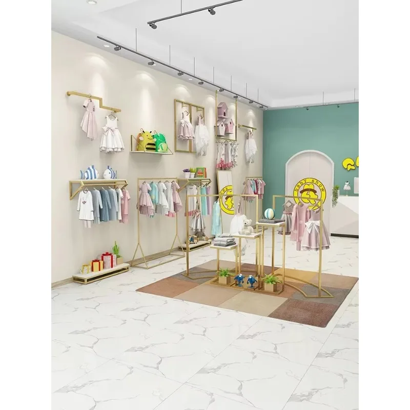 Custom .Custom.Kid Clothes Shop Design Kids Jumpsuit Clothing Accessory Store Interior Design Display