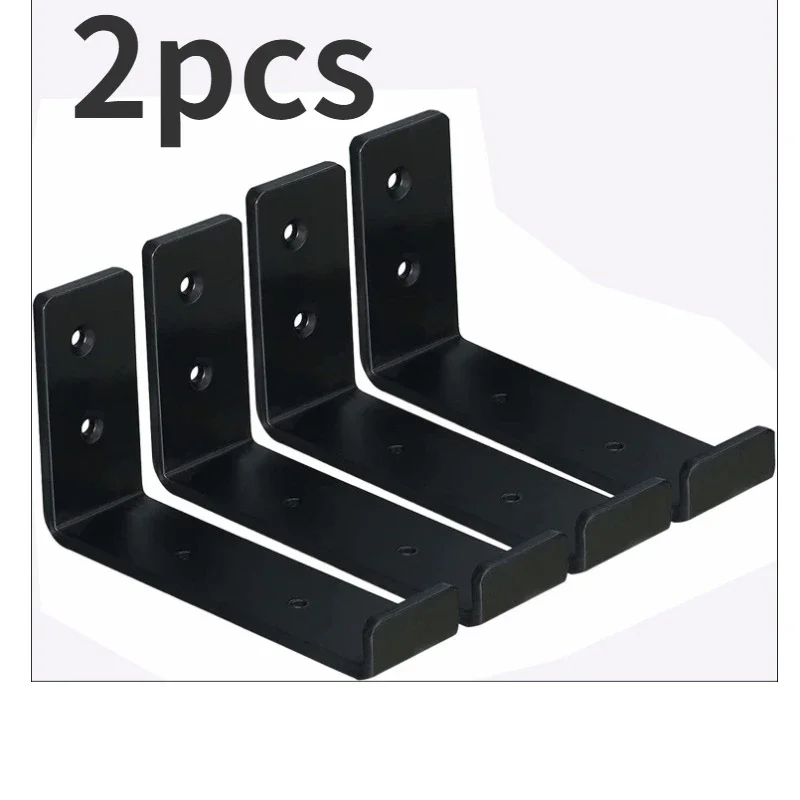 

2pcs Stainless Steel "L" Decorative Corner Brace Angle Bracket Shelf Bracket desk Support Furniture Connector Industrial Decora