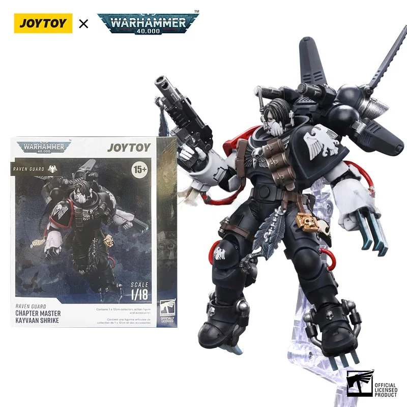 JOYTOY 1/18 Action Figure Raven Guard Chapter Master Kayvaan Shrike Anime Collection Military Model