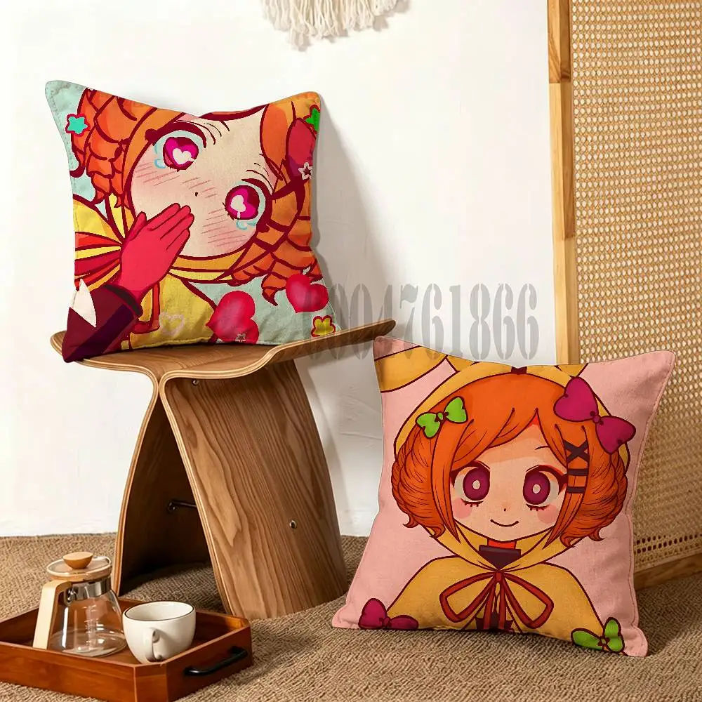 Charlotte Witchs Heart Pillow Cover Home Decor Art Design Decor Pillowcase Cushion Cover for Bed Sofa Living Room Indoor Outdoor