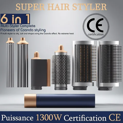 SenCiciMen X9 Multi Hair Styler Curling Iron Hair Hot Air Brush Curling Barrel Hair Dryer Salon Professional Curly Hair Styler