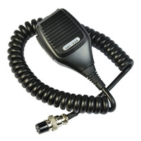 MC43S Handheld Shoulder Round Microphone, 8 Pin PTT Mic Speaker, for Kenwood TS-480HX, TM-231, TS-990S, TS-2000X, MC-43S