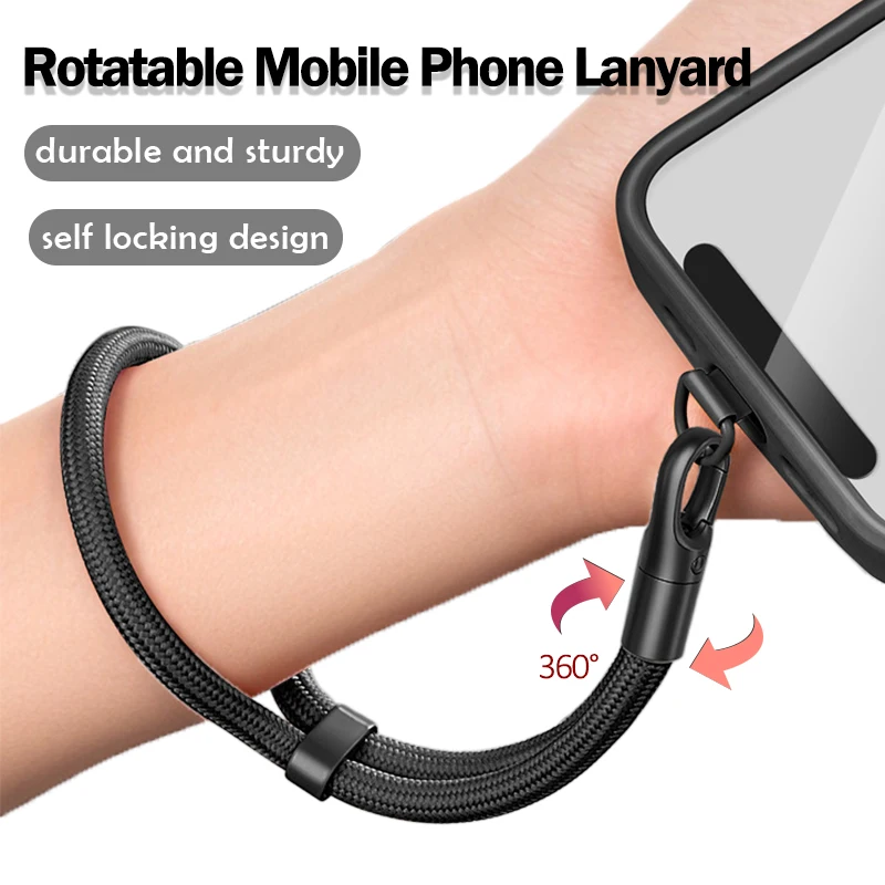 1PCS Lanyard - Adjustable Phone Strap Clip Holder for All Phone Case 7mm Thick (Neck & Shoulder & Crossbody / Wrist)