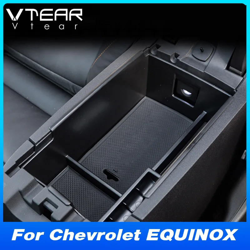 

Vtear For Chevrolet Equinox car storage box accessories stowing tidying tray container holder clapboard decoration automobile