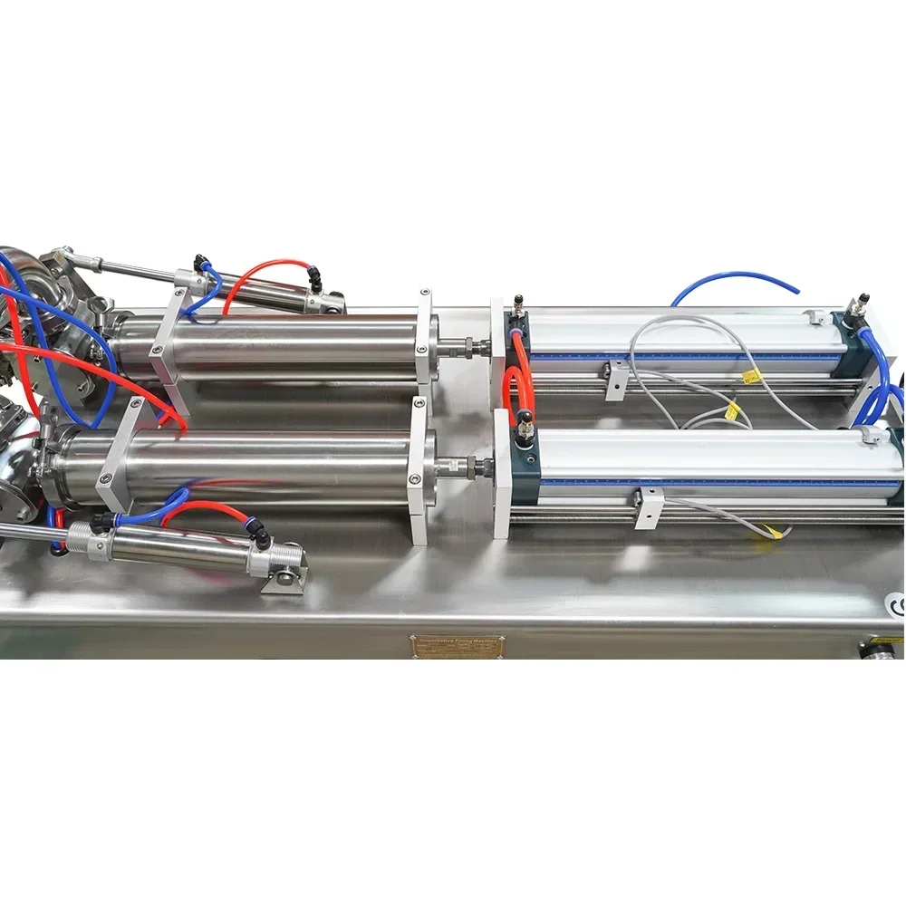 이중 헤드 액체 페이스트 충전기 꿀 병 충전기
