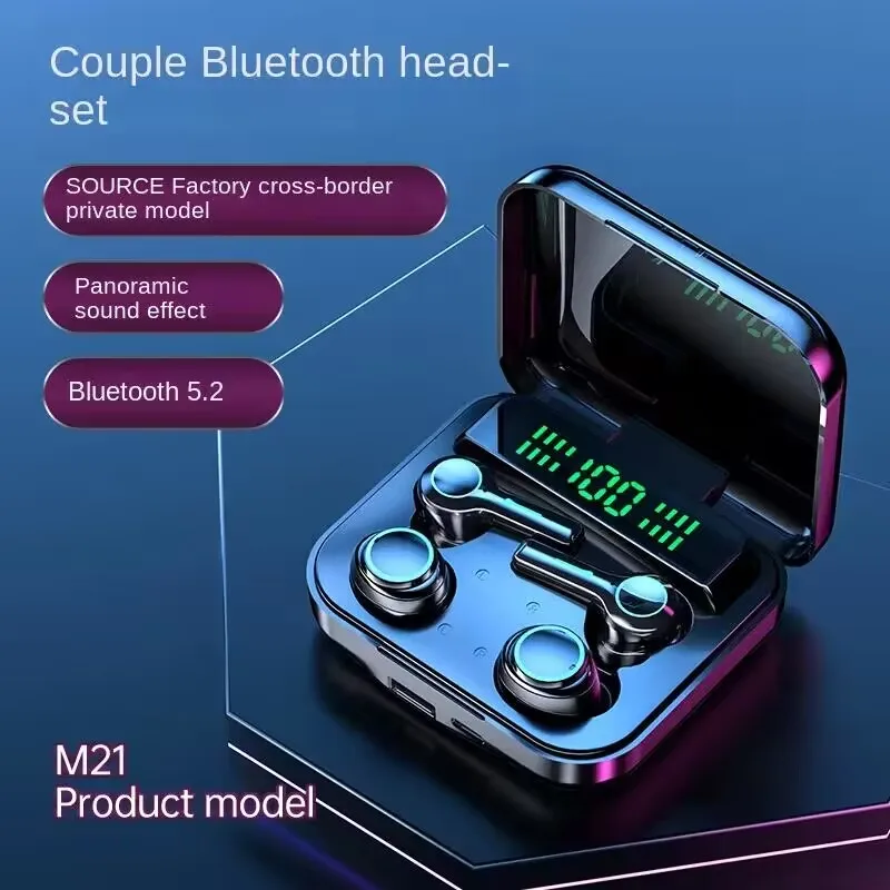 M21 Bluetooth Wireless High Configuration Earphones With In Ear Noise Reduction And Low Delay For Convenient Sports Style VS M56