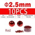 10PCS 2.5mm Red